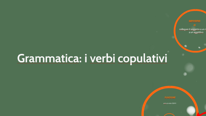 Grammatica I Verbi Copulativi By Laura Marampon On Prezi 7022