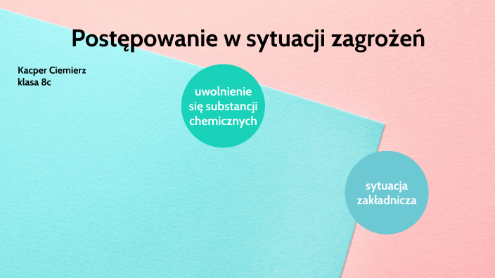 Postępowanie w sytuacji zagrożeń by Kacper Ciemierz on Prezi