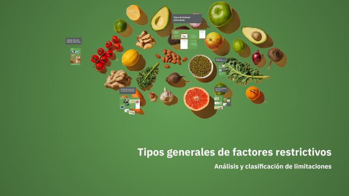 4.4 Tipos Generales De Factores Restrictivos