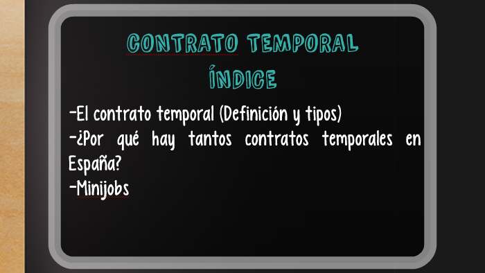 Tipos De Contratos Temporales By Antonio Arcos López On Prezi Next