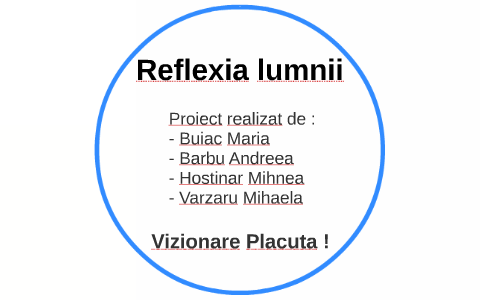 Reflexia Luminii by Mihnea Hostinar