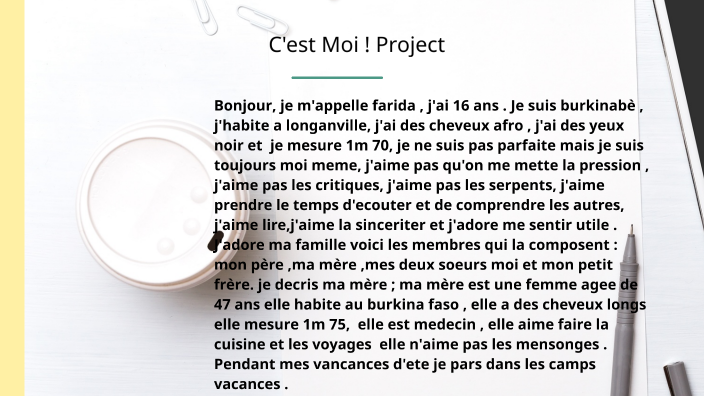 Ma famille by farida kabore on Prezi