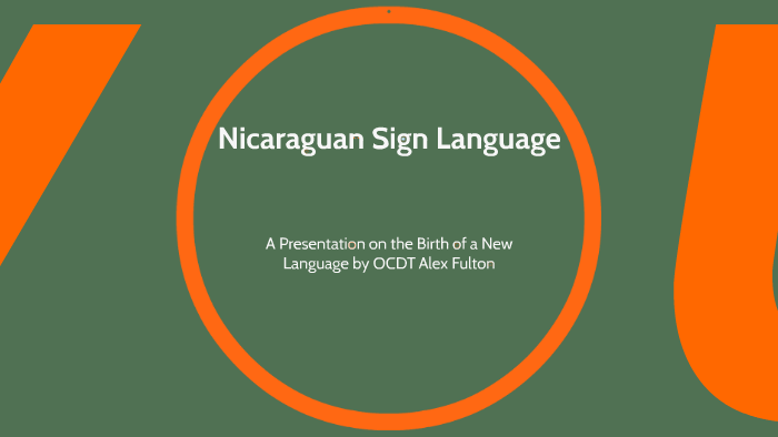 Nicaraguan Sign Language by Lex Fulton