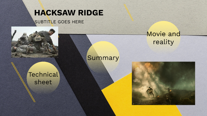 Hacksaw Ridge Presentation by Matteo R on Prezi