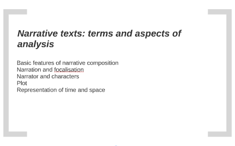 Analyses  Narrator Features