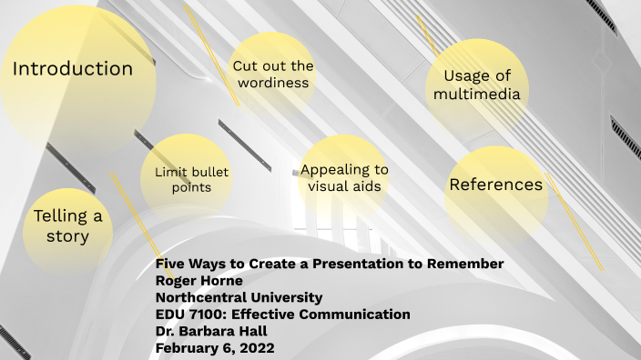 Five Ways to Create a Presentation to Remember by Tyrone Horne on Prezi