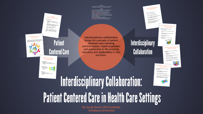 Interdisciplinary Collaboration & Patient Centered Care By Sarah Smith