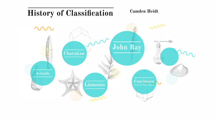 Classification Example History History of Classification by Camden Heidt on Prezi