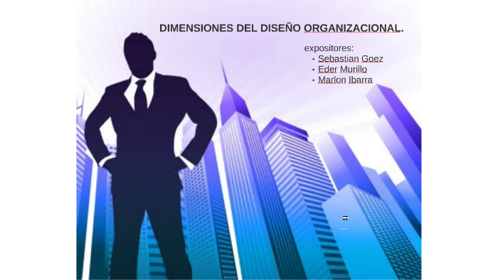 DIMENSIONES DEL DISEÑO ORGANIZACIONAL. By Sebas Goez On Prezi