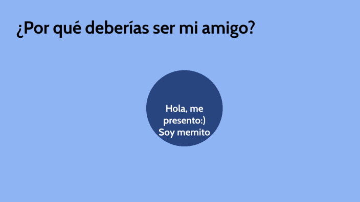 Por qué deberías ser mi amigo? by Memito Cuevas