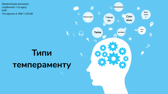 Типи темпераменту by Анастасія Олексіївна Гончаренко on Prezi