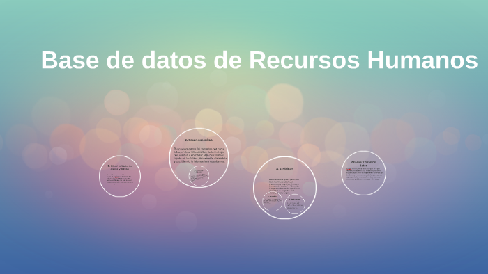 Base de datos de Recursos Humanos by Fanny Fernández on Prezi