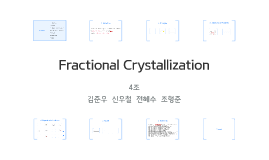 fractional crystallization lab