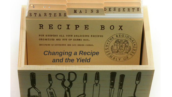 Changing The Yield Of A Recipe By Eryn Kathleen