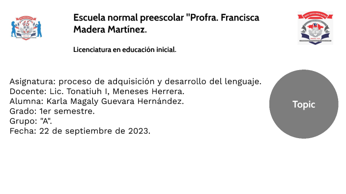 Escuela normal preescolar "Profra. Francisca Madera Martínez. by KM