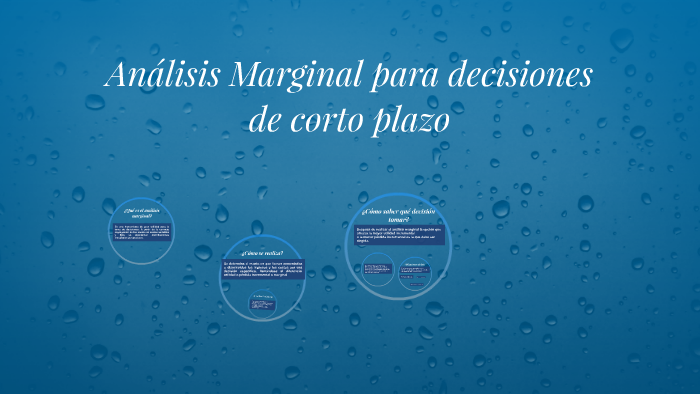 Analisis Marginal Análisis Marginal para decisiones de corto plazo by Maria Sanchez Rios ...
