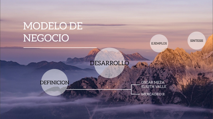 MODELO DE NEGOCIO by Eliuth Valle F on Prezi