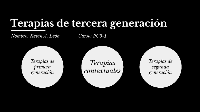 Terapias De Tercera Generación By Kevin A. León On Prezi