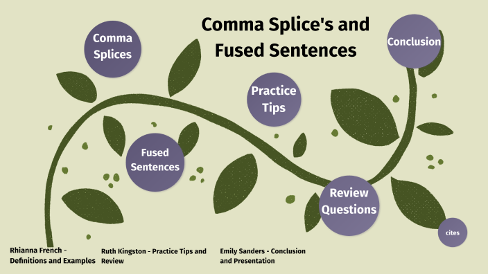 Comma Splice S And Fused Sentences By Emily Sanders On Prezi