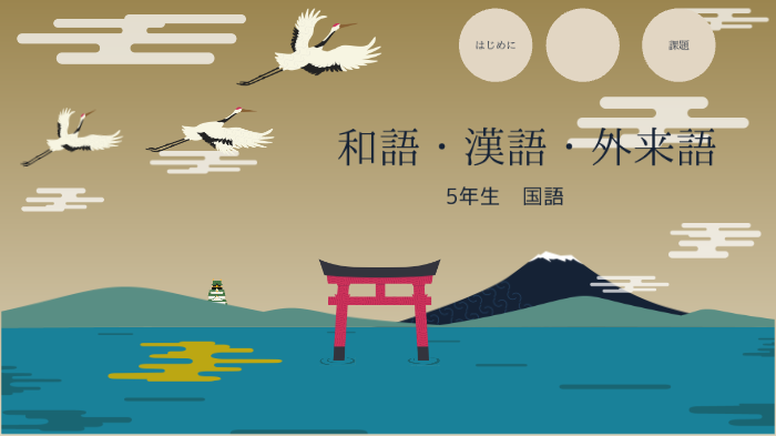5年生国語 和語漢語外来語 By Nakai Bunpei