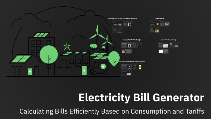 Electricity bill generator by Sahadev Ray on Prezi