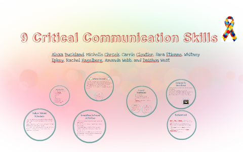 9 Critical Communication Skills by Sara Etienne on Prezi
