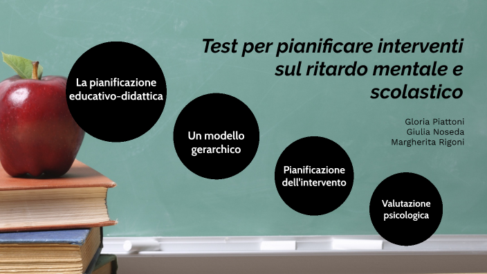 test per pianificare interventi sul ritardo mentale scolastico by ...