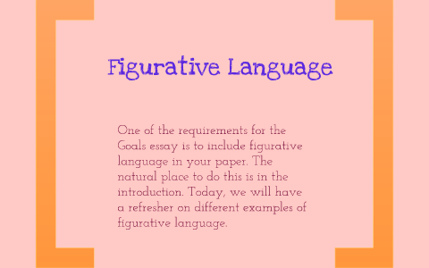 how to put figurative language in an essay