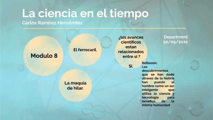 La ciencia en el tiempo by Carlos hernandez on Prezi