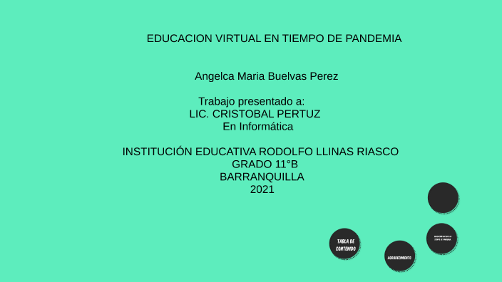 Educación virtual en tiempo de pandemia. by Angelica Buelvas on Prezi