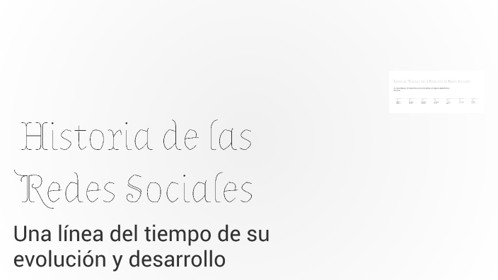 Historia de las Redes Sociales by Mayra Esteban on Prezi
