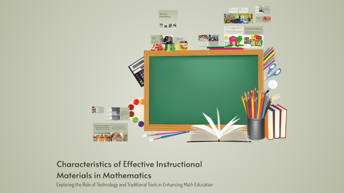 Characteristics of Effective Instructional Materials in Mathematics by ...