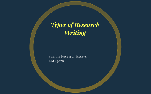 types of research in writing