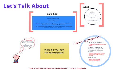 Prejudice critical thinking image