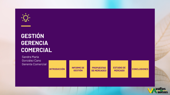Reporte Gerencia Comercial by Soporte Vya on Prezi