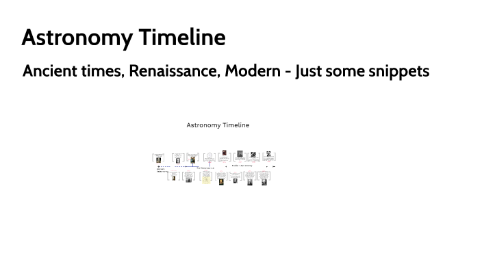 Astronomy Timeline by Jami Slack