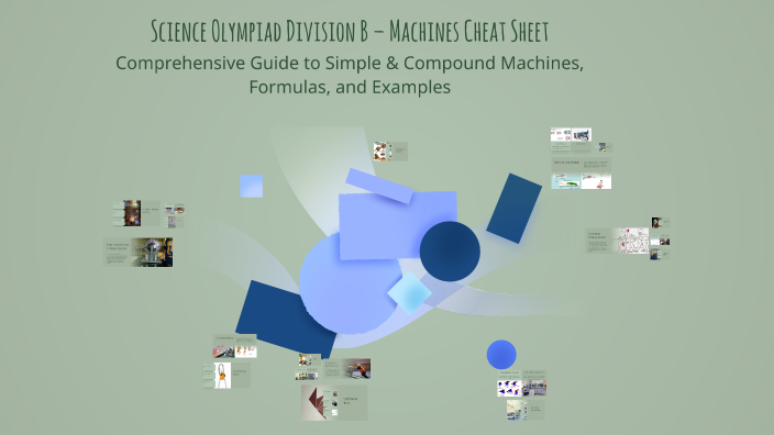 Science Olympiad Division B – Machines Cheat Sheet by Trimbakesh ...