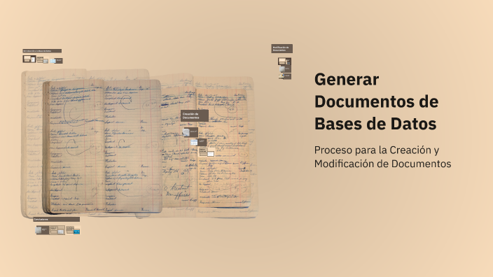Generar Documentos de Bases de Datos by francis alvarez on Prezi