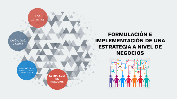 FORMULACIÓN E IMPLEMENTACIÓN DE UNA ESTRATEGIA A NIVEL DE NEGOCIOS by