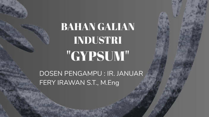 Pemanfaatan Gypsum By Zafirah On Prezi