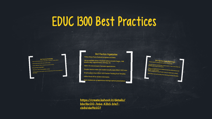 EDUC 1300 Best Practices by Carrie Hays on Prezi