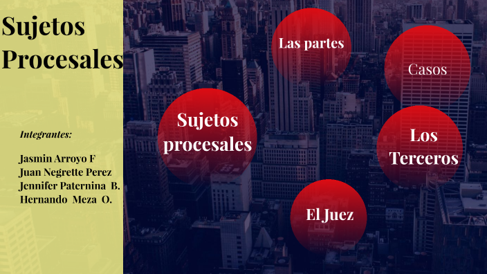 sujetos procesales by Jasmin Arroyo on Prezi
