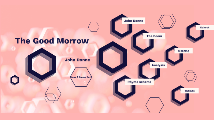the good morrow by john donne critical analysis