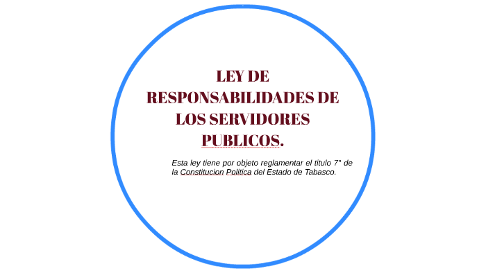 LEY DE RESPONSABILIDADES DE LOS By Damian Morales