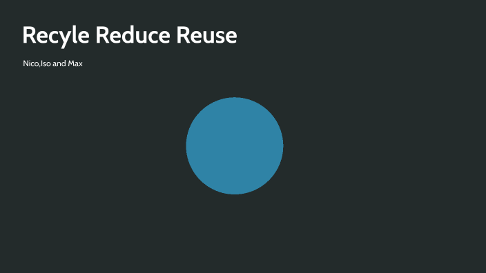 Reduce Recycle Reuse by Iso Rustamzoda on Prezi