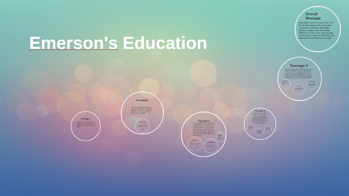 emerson education essay date