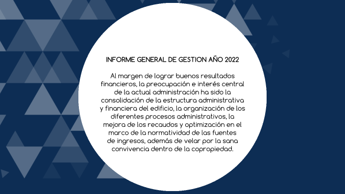 INFORME DE GESTIÓN CUMBRES SUIZAS 2022 by Lina Ocampo Salazar on Prezi