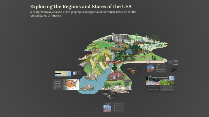 Exploring the Regions and States of the USA by Наима Сражидинова on Prezi