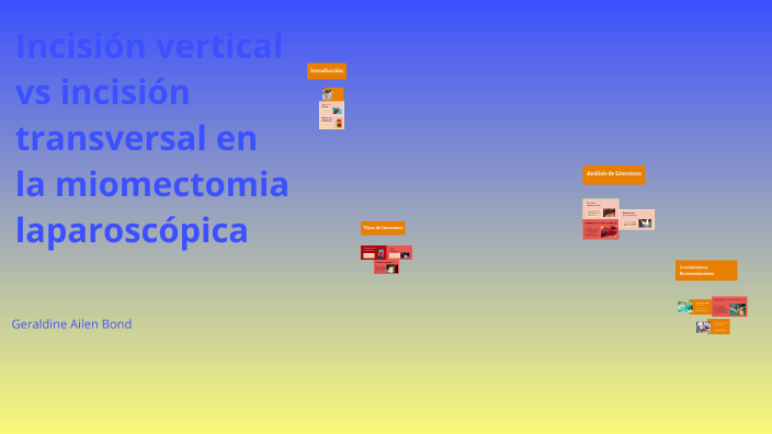 Vs Incision Incisión vertical vs transversal by Geraldine Bond on Prezi