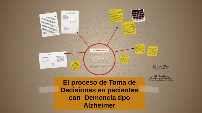 El proceso de Toma de Decisiones en pacientes con Demencia by kelly bernal